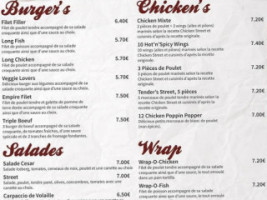 Chicken Street menu