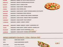 H&m Pizza menu