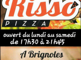 Risso Pizza menu