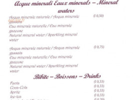 Sapori Italiani menu