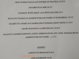 La Craie Des Mets menu