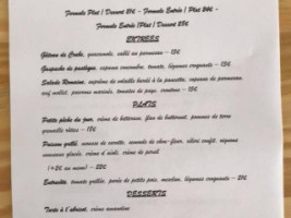 Au Frère De La Côte menu