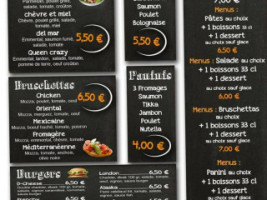 Crazy Pizza menu