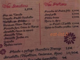 La Cantina Des Mousquetaires menu