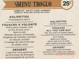 Le Caveau menu