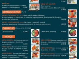 Maki J't'adore menu