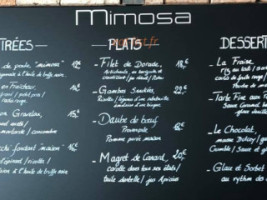 Mimosa menu