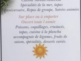 Le Bon Sens menu