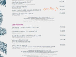 La Nomada menu