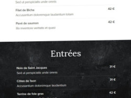 Saveurs D'afrique menu