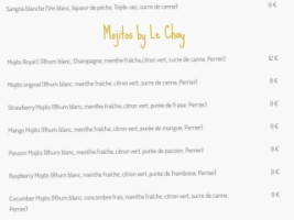 Le Chay menu