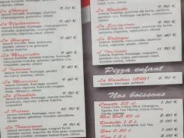 Pizzamick' menu