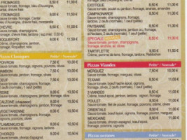 Volvic Pizza menu