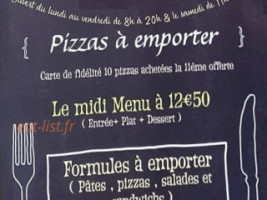 Le Basilic menu