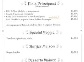 Ô Grand Méchant Loup menu