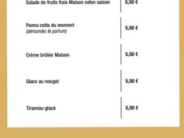 La Boulangerie Des Pyrénées menu