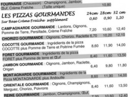 La Kaz'a Piz menu