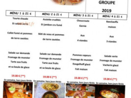 Auberge Kebespré menu