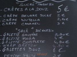 Ti Kofata menu