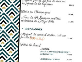 Les P'tits Graviers menu