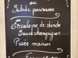 Le Canari menu