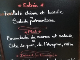 Le Centre menu