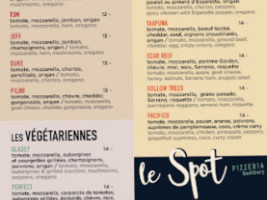 Le Spot menu