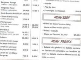 Cocopat menu