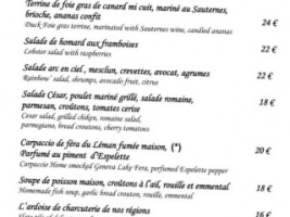 Le Jules Verne menu