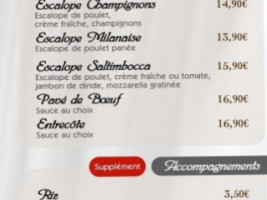 La Casa menu