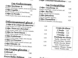 Le Cabestan menu