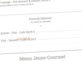 Manoir De La Pommeraie menu