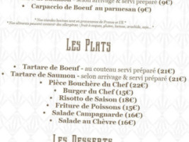 Café Français menu