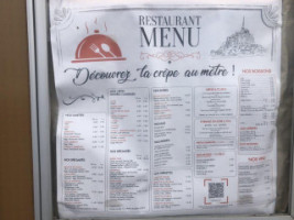 L'archange Crepe Au Metre menu