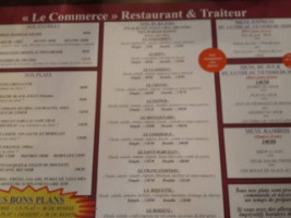 Bistrot Le Commerce menu