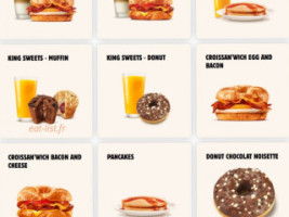 Burger King menu