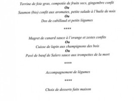 La Belle Epoque menu