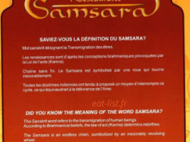 Samsara menu