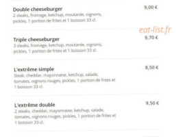 French Food Burger 91 menu