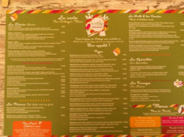 Le Cottage menu