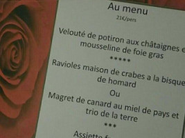 Le Boufadou Hostellerie Du Villard menu