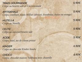 La Clauserie, Brasserie Creperie menu