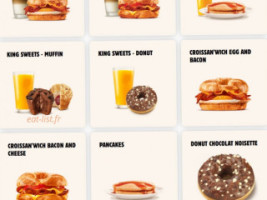 Burger King menu