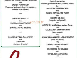 Le Caramama menu