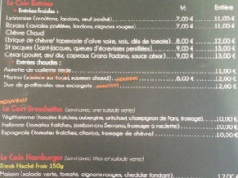 Le Café De La Poste Chez Nico menu