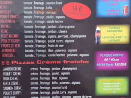 Douville Pizza menu