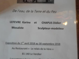 Chez Anne Le Relais De La Vère menu