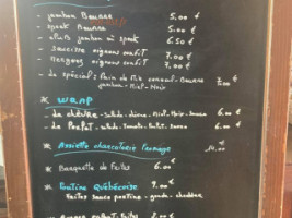 Le Birdie menu