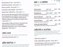 La Cabane à Manger menu