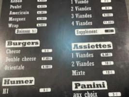 Sid Tacos menu